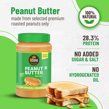 DiSano Creamy Peanut Butter 1kg - Gluten-Free Nut Spread, 30% Protein