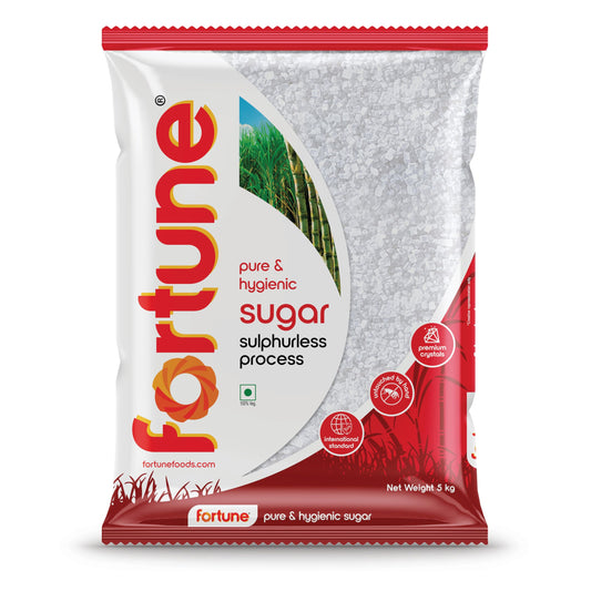 Fortune Sugar 5 Kg - Sulphur-Free Cooking & Baking Supplies