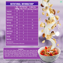 KWALITY Muesli Fruit, Nut & Seeds 900g Jar - 87% Multigrain, No Maida, High in Fiber & Protein